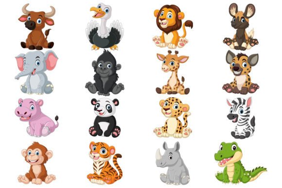Charming Baby Animal Clipart: A Versatile Design Collection