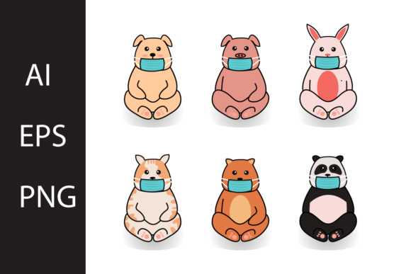 Cute Animal with Mask: A Playful Typeface for Creative Projects