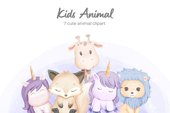 Kids Animal Vol.1: Adorable Illustrations for Nursery Art & Beyond