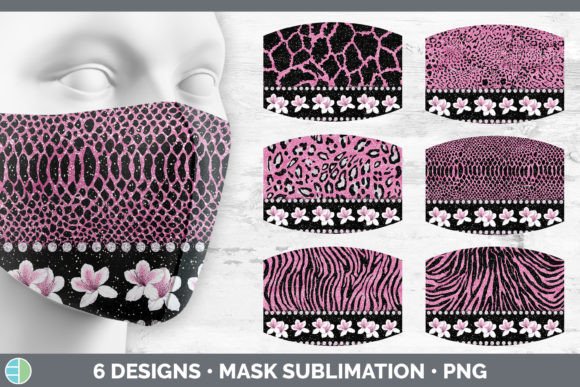 Pink Animal Print Mask | Sublimation Flo