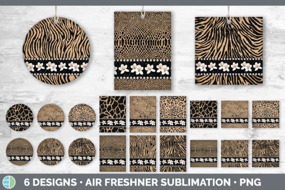 Tan Animal Print Air Freshener | Flower: Wild Meets Whimsical