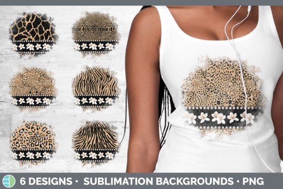 Tan Animal Print Background | Flower Gru: A Designer's Bundle