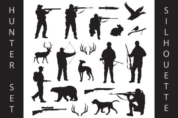 Unlocking the Wild: Designing with Hunter Forest Animal Silhouette