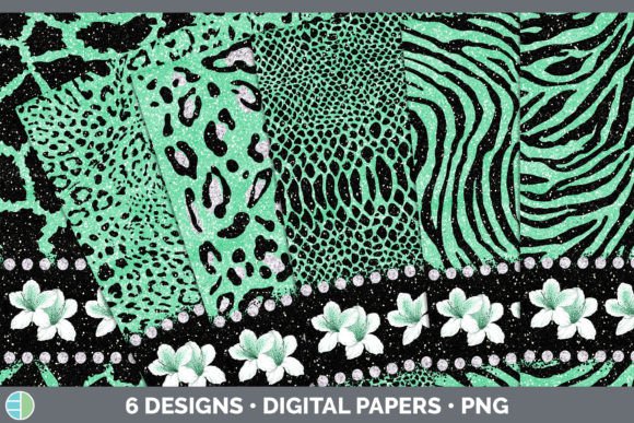 Wild Meets Floral: Styling with Green Animal Print Backgrounds